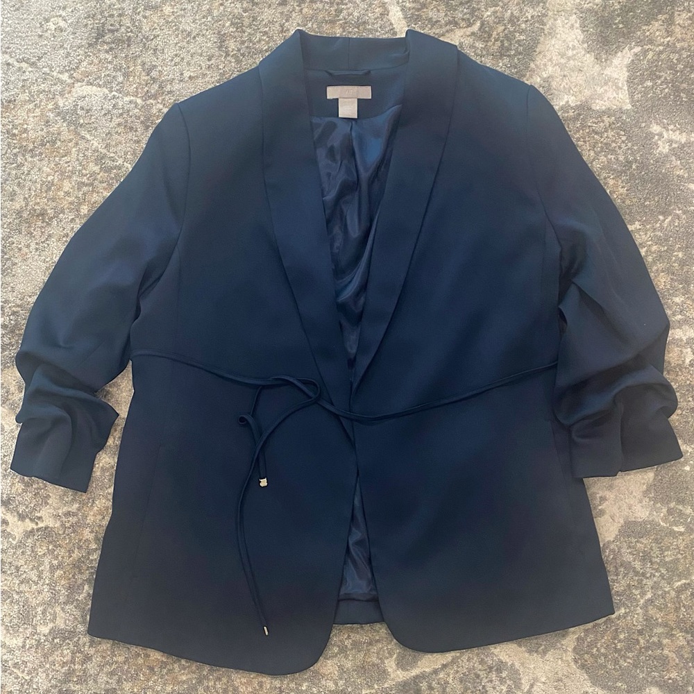 H&M blazer, navy blue
